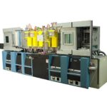 CPA V2000 Five Target RF and DC Magnetron In Line Sputtering System