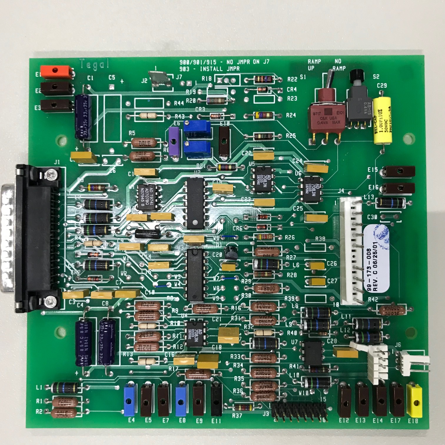 TEGAL 901E TEGAL 903E TEGAL PCB 99-173-008 REV C