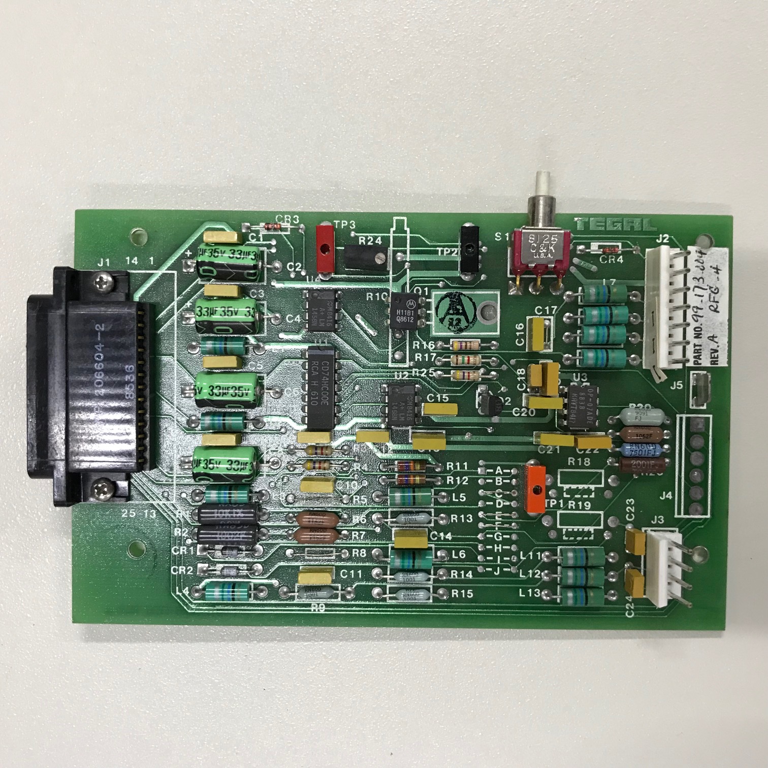 TEGAL 901E TEGAL 903E Tegal PCB 99-173-004 REV A RFG-4