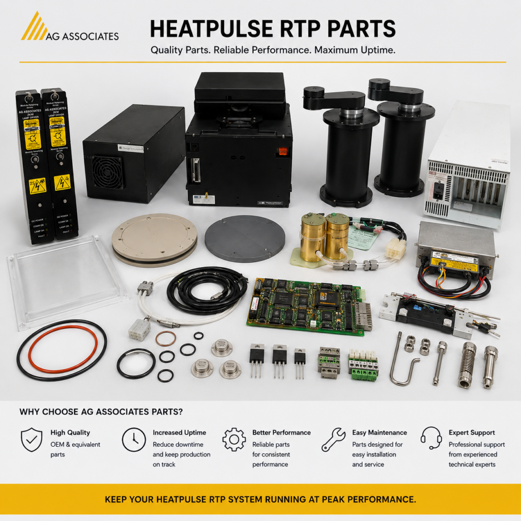 AG Associates Heatpulse Rapid Thermal Process Sparts Parts Service