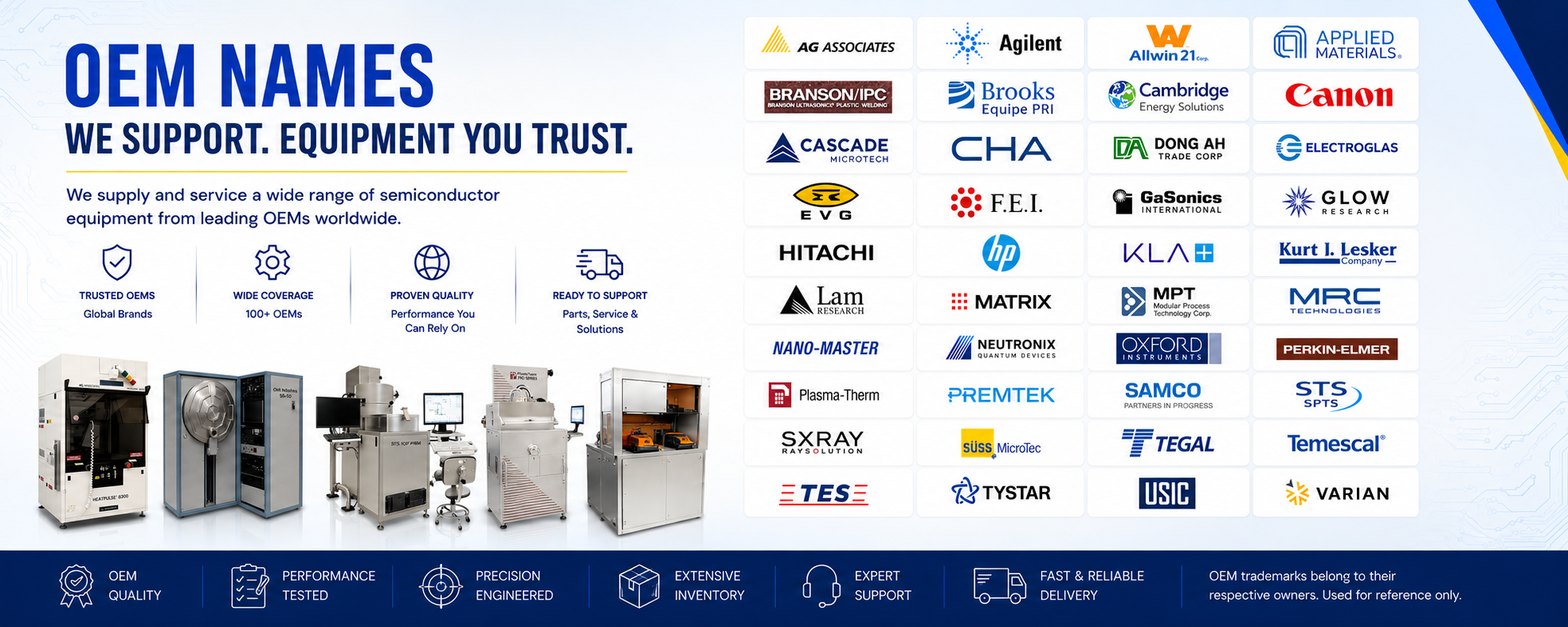 Semiconductor Equipment by OEM Names