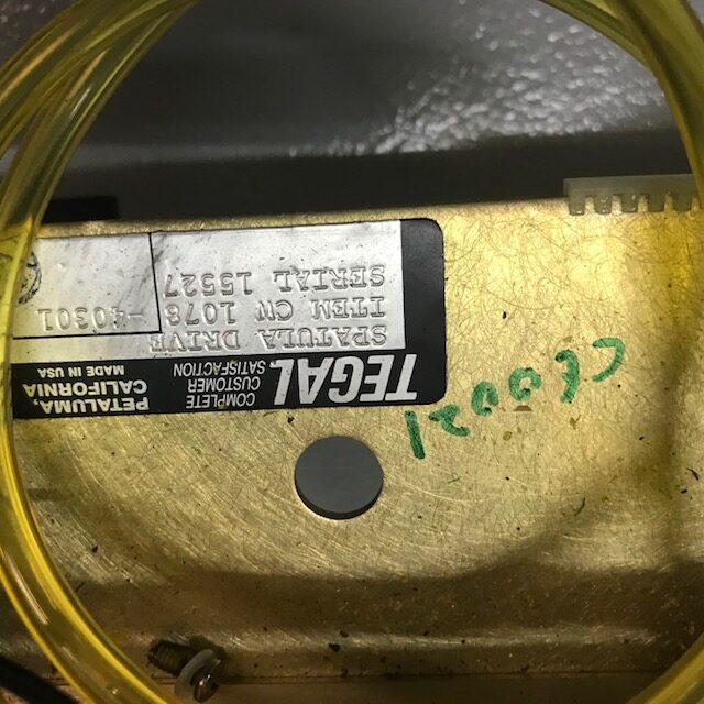 TEGAL 901E TEGAL 903E Tegal WAFER Transfer CW1078-40301 (2) TEGAL 901E TEGAL 903E Tegal WAFER Transfer CW1078-40301