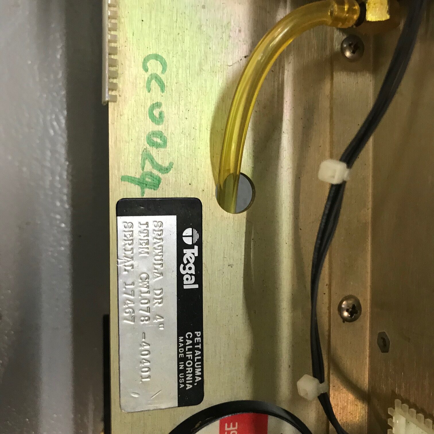 TEGAL 901E TEGAL 903E Tegal WAFER Transfer CW1078-40401 (2) TEGAL 901E TEGAL 903E Tegal WAFER Transfer CW1078-40401