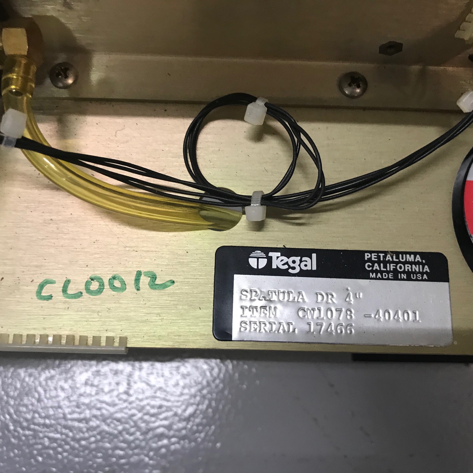 TEGAL 901E TEGAL 903E Tegal WAFER Transfer CW1078-40401 (2) TEGAL 901E TEGAL 903E Tegal WAFER Transfer CW1078-40401