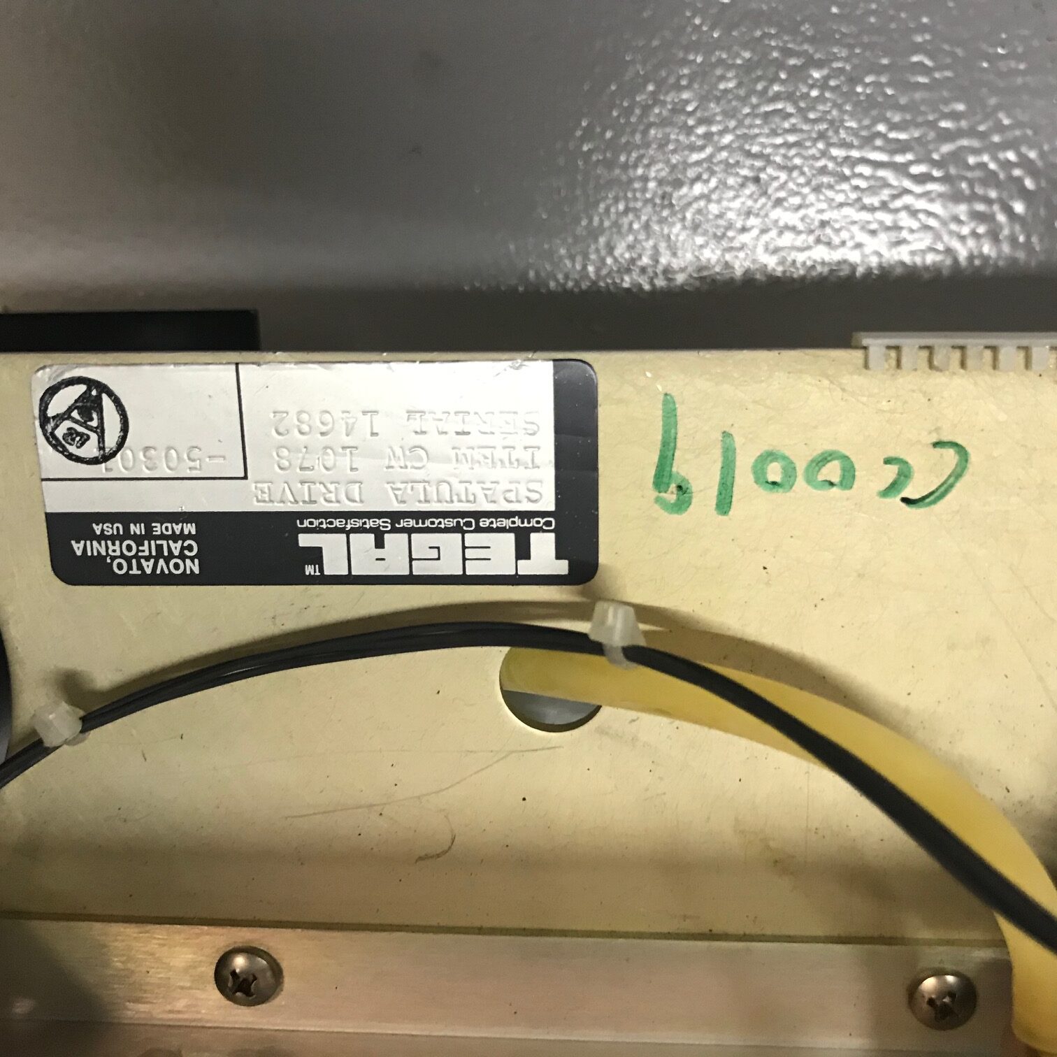 TEGAL 901E TEGAL 903E Tegal WAFER Transfer CW1078-50301 (2) TEGAL 901E TEGAL 903E Tegal WAFER Transfer CW1078-50301