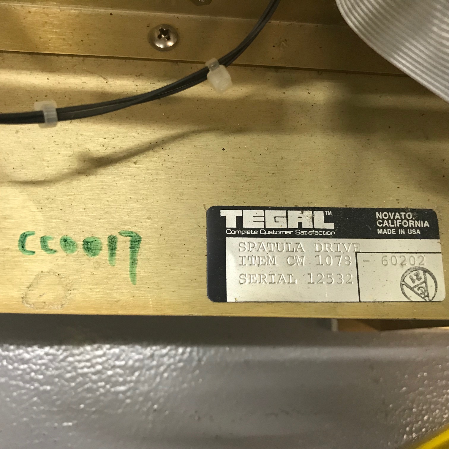 TEGAL 901E TEGAL 903E Tegal WAFER Transfer CW1078-60202 (2) TEGAL 901E TEGAL 903E Tegal WAFER Transfer CW1078-60202