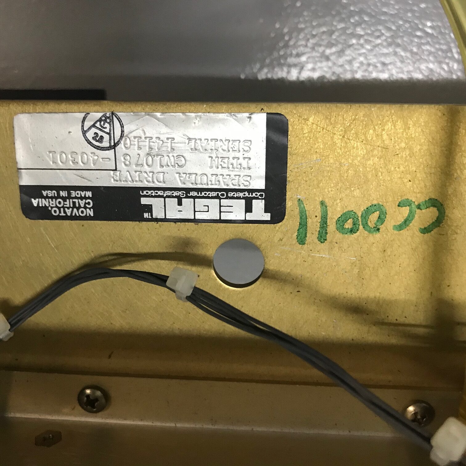 Tegal WAFER Transfer CW1078-40301 (2) Tegal WAFER Transfer CW1078-40301