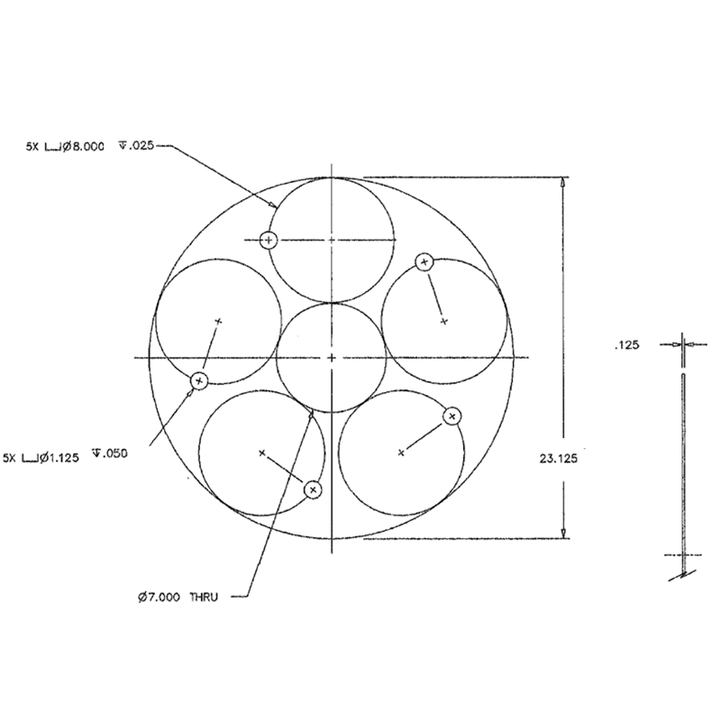 PN 300-600-50 molybdenum Pallet 5×8″